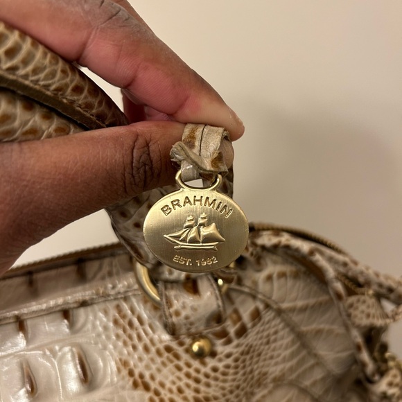 Fairly used Brahmin satchel purse - Picture 3 of 6